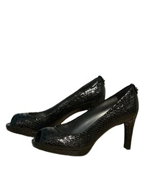 STUART WEITZMAN | Logoplainfild Crystal Snake Pumps Black